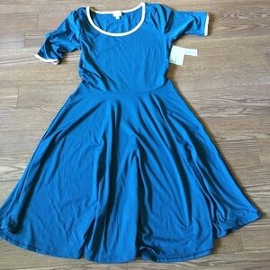 NWT Lularoe Nicole dress large teal
